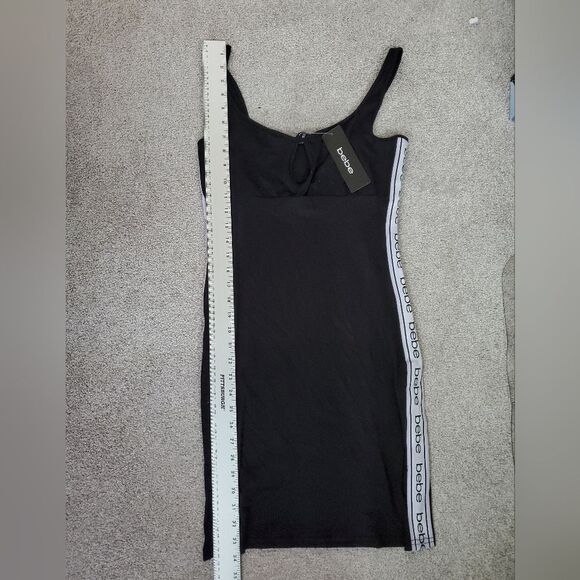 Bebe Black Sleeveless Dress with Keyhole front,  Bebe Logo on the sides - NWT - Picture 11 of 11
